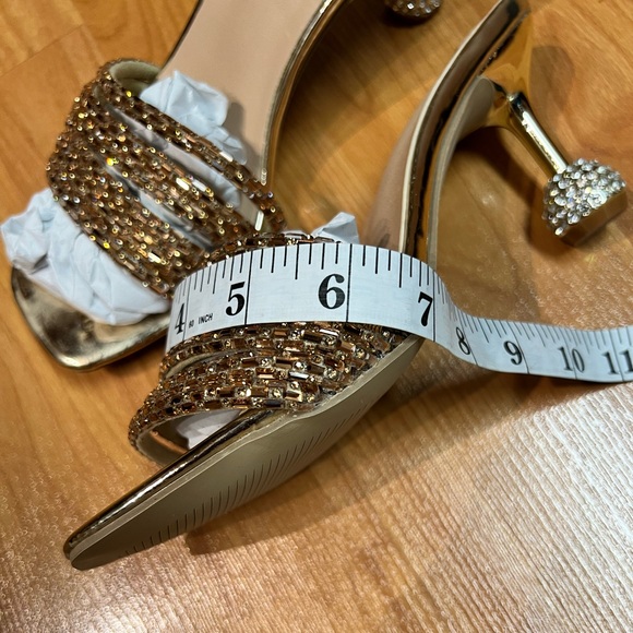 SHEIN Rhinestone Décor Sandal *Bronze Gold (Size 7) - Picture 5 of 11